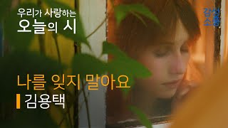 오늘의 시｜나를 잊지 말아요｜김용택｜시낭송｜좋은시｜유미숙｜오디오북 ｜감성소풍 [upl. by Drannel]