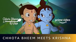 Bheem Meets Krishna For The First Time  Chhota Bheem Aur Krishna  Amazon Prime Video [upl. by Siraved]