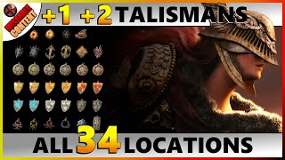 ELDEN RING All Plus Talismans Locations All Talisman 1 2 Upgrades [upl. by Zoes882]