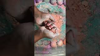 Mini Orange Swirls gymchalkasmr  ASMR  Gym Chalk Reforms [upl. by Coombs465]