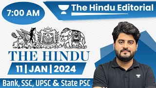 11 Jan 2024  The Hindu Analysis  The Hindu Editorial  Editorial by Vishal sir  Bank  SSC  UPSC [upl. by Guthry]