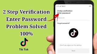 Tiktok 2 step verification enter password problem solved [upl. by Gordon]