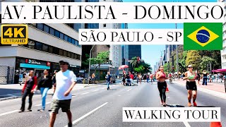 AV PAULISTA  SP  4K  WALKING TOUR [upl. by Wohlen]