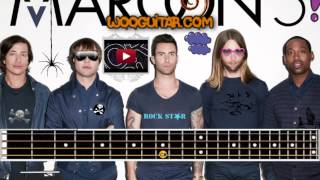 Maroon 5 Maps Bass Cover Lesson [upl. by Eenolem669]