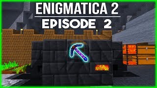 LA MEILLEURE PIOCHE EN DÉBUT DE JEU   Minecraft Moddé  Enigmatica 2  Ep 2 [upl. by Aneeram816]