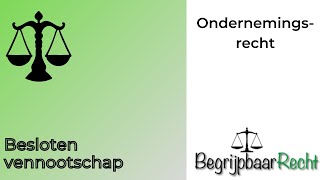 Ondernemingsrecht besloten vennootschap bv [upl. by Demaria]