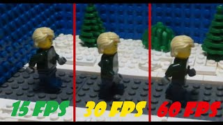 15 VS 24 VS 60 FPS Lego Animation Comparison [upl. by Tips]