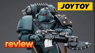 Joytoy Warhammer 40k hijos de Horus Mk6bolter chainblade review en español sons fo horus [upl. by Emor728]