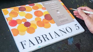 Review Fabriano 5 Watercolour Paper 50 cotton [upl. by Susi]