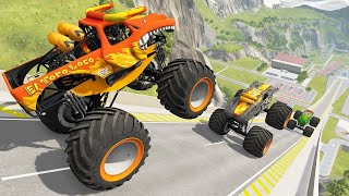 Monster Truck Madness  HighFlying Jumps amp Epic Crashes [upl. by Clapp302]