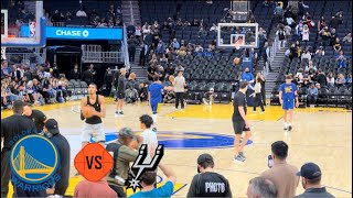 Golden State Warriors Pre Season Game Vlog vs San Antonio Spurs 2023 2024 NBA Season [upl. by Suollecram]