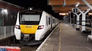 Thameslink Class 700s first week of operation to Littlehampton [upl. by Critta]