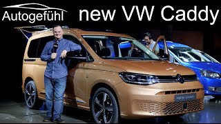 allnew VW Caddy Premiere REVIEW Exterior Interior 2020 passenger vs panel van [upl. by Einnim]