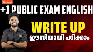 Plus One English Public Exam  Write up  Eduport Plus One [upl. by Elayor464]