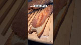 Hybrid baguette ❤️❤️ recipe in description ❤️ bread food baguette asmr recipe baking poolish [upl. by Eiramnwad]