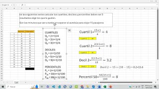 Cuartiles  deciles y percentiles herramientas para analizar datos no agrupados [upl. by Esiole]