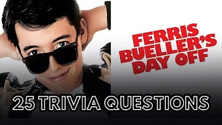 Ferris Buellers Day Off Movie Quiz 🎬 Test Your Knowledge  25 Questions [upl. by Nauh63]