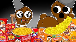 SPRUNKI Animation  BRUD Pregnant amp Baby BRUD Convenience Store Food  ASMR Mukbang [upl. by Pember554]