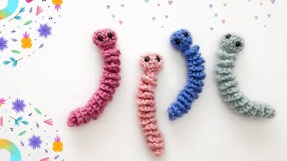 WORRY WORM crochet pattern  Simplest no sew pattern for beginners [upl. by Eliades]