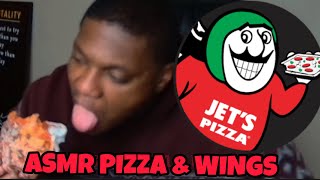 DBOYD ASMR JETS 4 CORNER PIZZA amp WINGS [upl. by Charley]