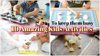 10 Simple Amazing KIDS ACTIVITY IDEAS to keep them entertained  2 years CHILDREN ACTIVITIES [upl. by Eecyak]