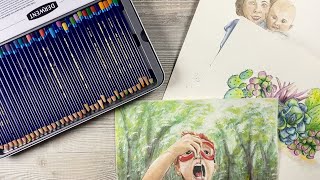 My FAVORITE “Watercolor” Pencils Derwent Inktense Pencils Review [upl. by Eylatan482]