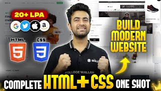 HTML amp CSS Full Course Beginners to Pro 2024  3 Mini Projects Included 🔥 Web Development Course [upl. by Akinod535]