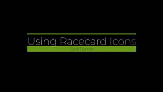 Analyse a Horse Race Using Racecard Icons [upl. by Maharva]