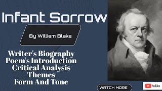 Infant Sorrow By William Blake Summary Themes Structure tone explained in Urdu  Poetry [upl. by Katzen]