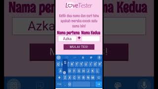 love tester part 1 [upl. by Ingles]