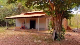 VENDE 55 MIL REAIS CASA COM TERRENO 45X280 CERCADO COM POÇO ARTESIANO EM BACURI BARRAS PIAUÍ [upl. by Iznyl]