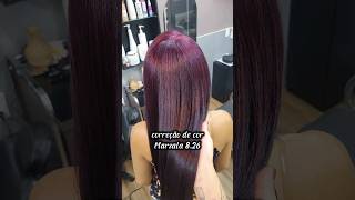 Correção de Cor cabelo Marsala 826 cabelo marsala cabelomarsala ruivo ruivos ruivomarsala [upl. by Bela]