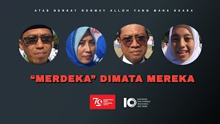 INILAH ARTI MERDEKA DIMATA WARGA [upl. by Eidissac]