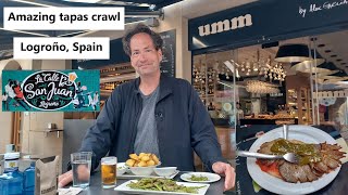 Foodie Adventure on Calle San Juan in Logrono Spain [upl. by Durand994]