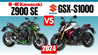 Kawasaki Z900 SE vs Suzuki GSX S1000  Side by side comparison of quick [upl. by Banky]