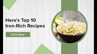 Chef Jades Top 10 IronRich Recipes [upl. by Windzer]