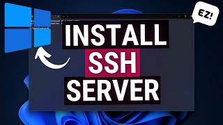 How to Install SSH Server on Windows 10  Remote into a computer using Command Line OpenSSH [upl. by Cad]