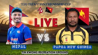 NEPAL VS PAPUA NEW GUINEA  T20 TRI NATION SERIES FRIENDSHIP CUP 2024 [upl. by Surovy]