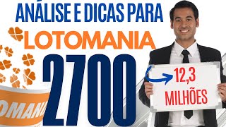 ACUMULOU DE NOVO HEIN  ANÁLISE E DICAS PARA LOTOMANIA 2700 [upl. by Alden]