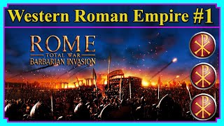 Western Roman Empire Campaign 1 Chaos in a Bun  Rome Total War  Barbarian Invasion [upl. by Aleron]