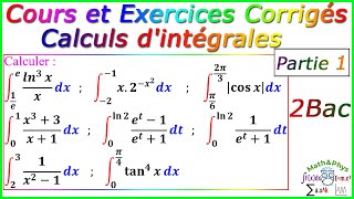 Calculs dintégrales  Cours et Exercices Corrigés  2Bac – Partie1 [upl. by Arihaj]