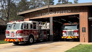 Raleigh Station 15 Responding to a Fire Alarm 31724 [upl. by Marriott188]