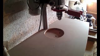 Fabrication table pour perceuse à colonne  drill press table construction  part 22 [upl. by Marybella282]