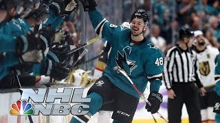 NHL Stanley Cup Playoffs 2019 Golden Knights vs Sharks  Game 5 Highlights  NBC Sports [upl. by Annoya616]