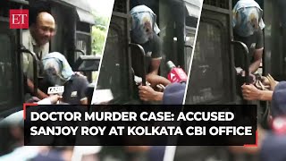 Kolkata doctor murder case West Bengal Police bring accused Sanjoy Roy to CBI office in CGO complex [upl. by Laeynad]