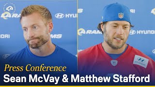 Sean McVay amp Matthew Stafford Talk Team Injuries Learning From Slow Start amp Preparing For 49ers [upl. by Stephens]