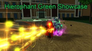 Hierophant Green Showcase World of Stands [upl. by Inaffit]