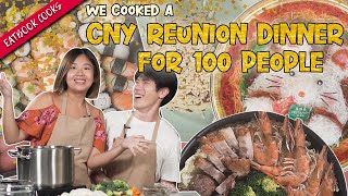 We Cooked a CNY Reunion Dinner for 100 People  Eatbook Gives Back  EP 2 [upl. by Adnoma]