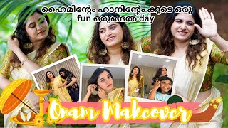 അനിയത്തിമാർക്കൊപ്പം ഒരു Onam Makeover💯💖സാരീം കൊണ്ട് ഒരു വഴിയായി😍😝🤣 [upl. by Nnayelsel]