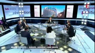 Louis Aliot débat dans Mots croisés Spécial Européennes [upl. by Naicul631]